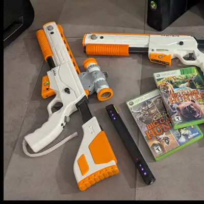 Activision Top Shotgun for Cabela's Hunting Games Original Sensor Bar included Shotgun and Sensor $6...