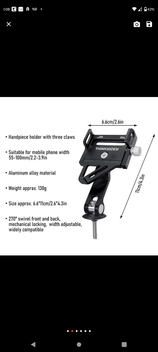 Phone holder for bikes in Other in Edmonton - Image 3