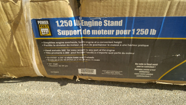 1250 LB Engine Stand brand new in box in Other in Kingston - Image 2