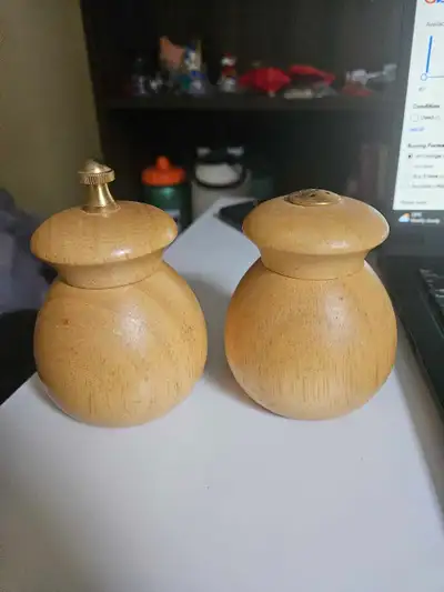 Mr dudley Vintage Wooden Salt and Pepper Mill Set, View more