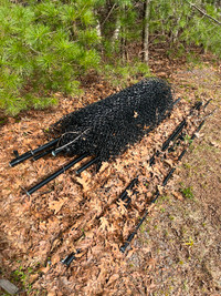 80-100’ of black chain link fence all components included