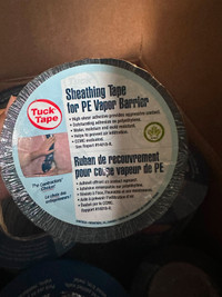 Tuck Tape 1-Pack 60 mm x 55 m Sheating Tape for PE Vapor Barrier