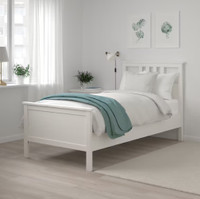 Ikea Hemnes Bed, twin size, slats and mattress included.