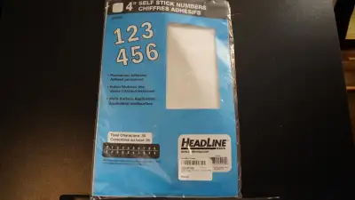 HEADLINE SIGN SELF-STICK NUMBERS, View more
