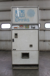 Old Coin Operated Drink Vending Machine