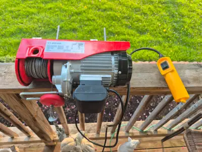 $1,377.60 Or $77.03/mo (24 mo). Select from 1 plan 880LBS Load Capacity The electric hoist lifts sma...