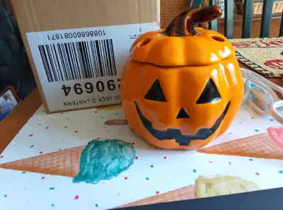 Yankee candle electric tart warmer jack o'lantern BNIB, View more