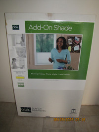 NEW - ODL White Aluminum Add-on Blind for Half View Door Privacy