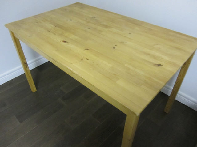 Ikea  all wood table/desk in Desks in London - Image 2