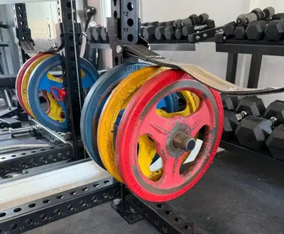 210lbs Olympic weights Made in USA, View more