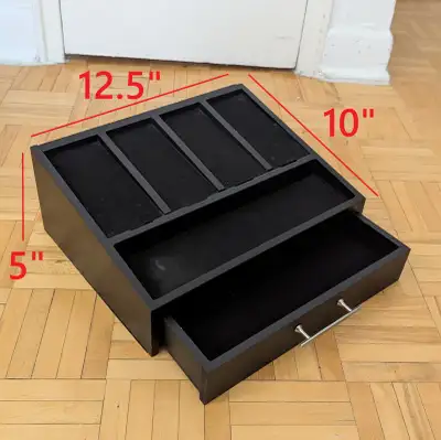 Cologne Holder Shelf 2-Tier Perfume Display Stand + Hidden Compa, View more