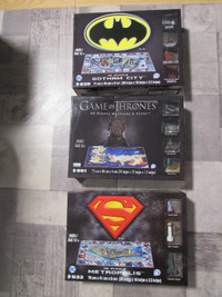 Casse-Tête 4D Puzzle Batman, Superman, Game of thrones