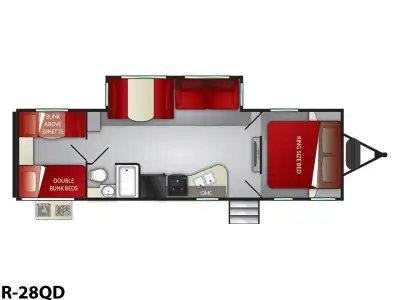 2021 Cruiser RV Radiance 28QD Bunkhouse Travel Trailer, View more