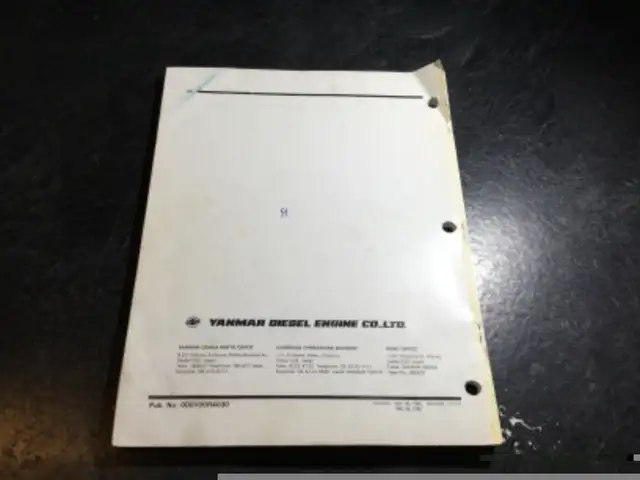 Yanmar 3JH2-TE and 3JH2-TBE Marine Diesel Engine Parts Catalog in Non-fiction in Parksville / Qualicum Beach - Image 9