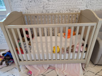 Reatoration Hardware Baby Crib and Matress