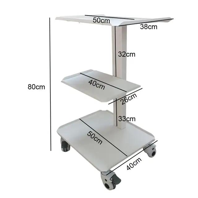 3 tier Mobile Steel Cart Trolley 220374