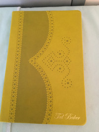 Ted Baker London Leather Lime Green Lined Notebook - NEW