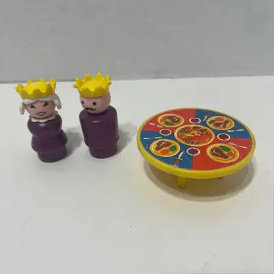 VINTAGE Fisher price little people castle accessories lot king, View more