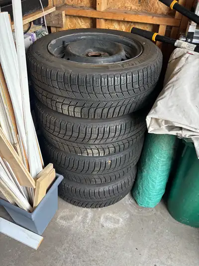 16” Micheline Winter tires on steel rims, used for one season my Honda Civic got stolen !