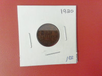 1920 Canada 1       Cent       Small Penny