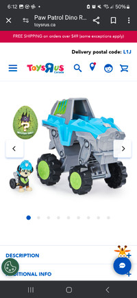 Looking for Paw patrol Rex deluxe vehicle with surprise dino egg