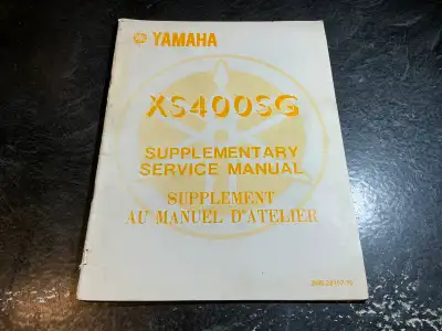 1980 Yamaha XS400SG Heritage Special Service Manual, View more