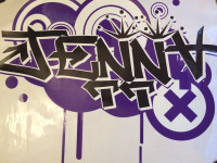 Custom Vinyl “Graffiti Jenna”