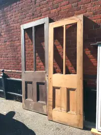 Old pine doors