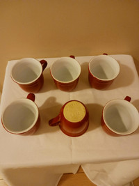 Vintage Emile Henry France 8712  Red COFFEE MUG TEA CUP St