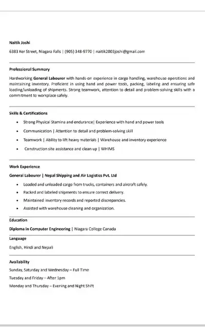 Looking For A Labour Job, View more