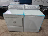 Kenmore 27" White Topload Washer & Frontload Electric Dryer Set