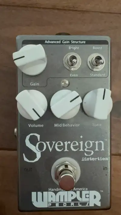 Selling a Wampler Sovereign distortion pedal in excellent condition. This pedal delivers everything...