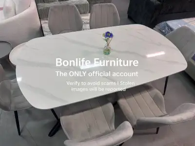 modern stone dining table set on sale , View more