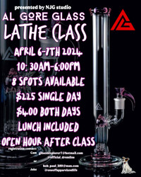 Al Gore Glass Lathe class