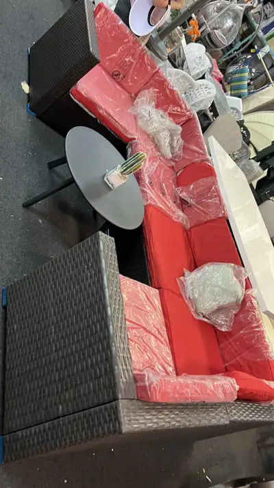 7pc rattan wicker patio set, View more