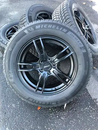 for sale Subaru Outback New Michelin X-ice Snow SUV winter tires on ENVY WHEELS alloy rims 5x114.3 b...