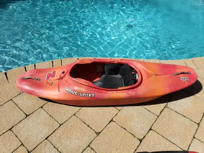 Kayak Quick Sale. - Solid - Easy to transport (single person) - Note, some cosmetic damages at the r...