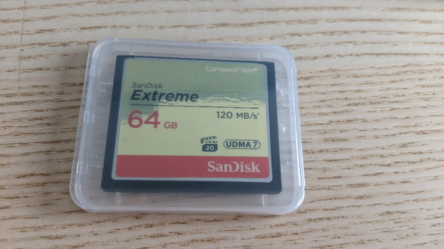SanDisk Extreme 64GB CompactFlash Memory Card (SDCFXSB-064G-G46) in Cameras & Camcorders in City of Toronto