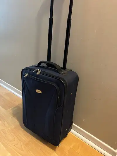 Carry on luggage suitcase $30, navy22” x 13.5” x 6.5” + more, View more