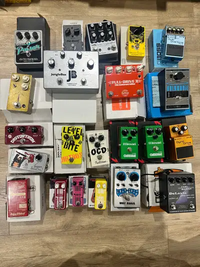 Explore a diverse collection of guitar effect pedals, each offering unique tonal capabilities to sha...