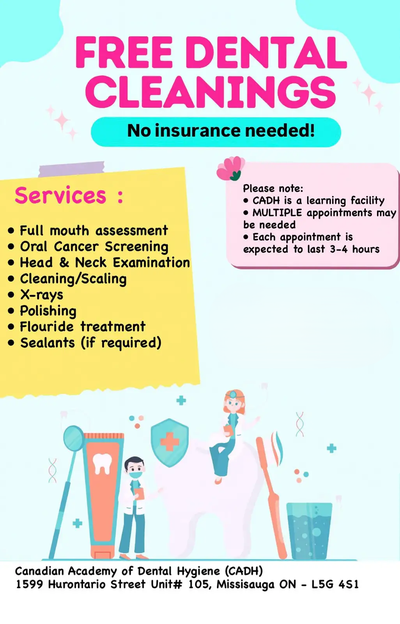 FREE DENTAL CLEANING AND CASSSSSSSSSSSH $$$$$$$$$$$, View more