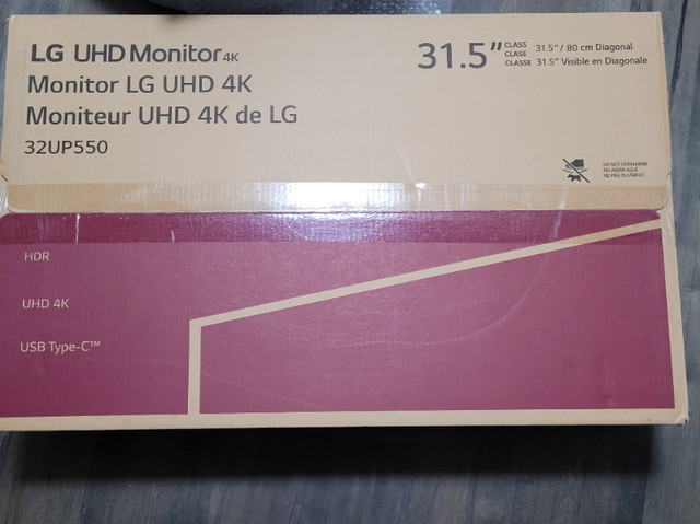 LG 32UP550N-W 31.5" 4K UHD LCD Monitor - in General Electronics in Mississauga / Peel Region