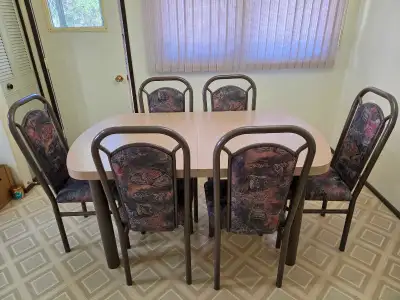 Table and 6 chairs, View more
