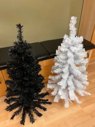Brand NEW 3-Feet Tall Christmas Trees $30 each Hinged Branches, View more