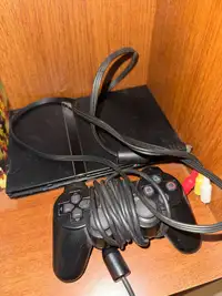 Playstation 2 w memory card mod and controller 