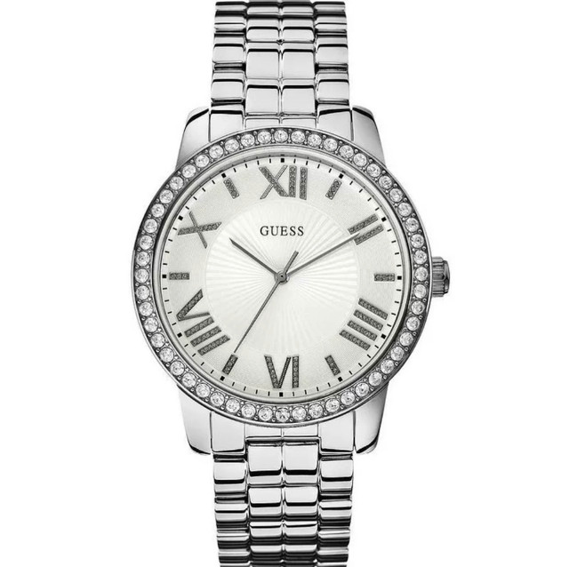 Guess Women's Analogue Quartz Silver Designer Watch W0329L1 dans Bijoux et montres  à Longueuil/Rive Sud - Image 4