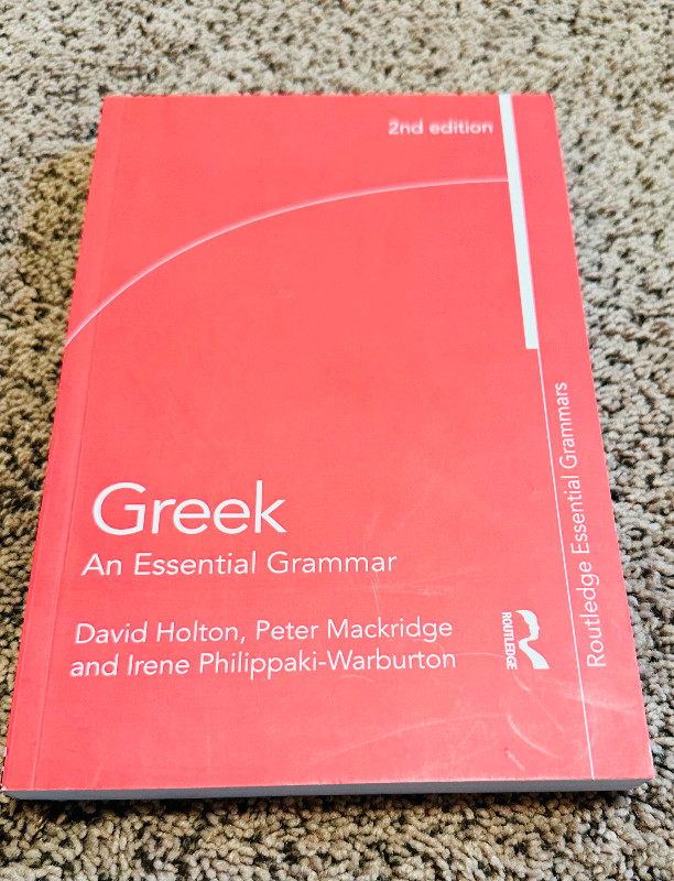 Greek: An Essential Grammar of the Modern Language in Textbooks in Calgary