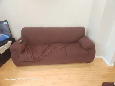 Good condition couches with covers from Ormes, excellent value