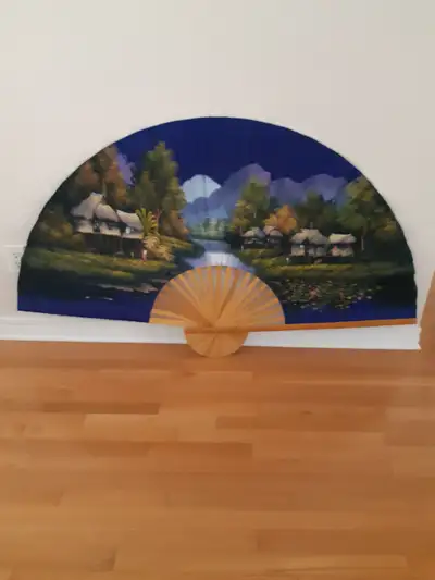 Bamboo Folding Wall Fan Decor Art, View more
