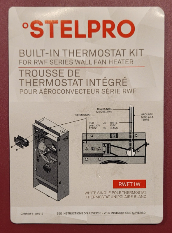 Stelpro. Built-in Thermostat Kits. New in Heating, Cooling & Air in Calgary - Image 2